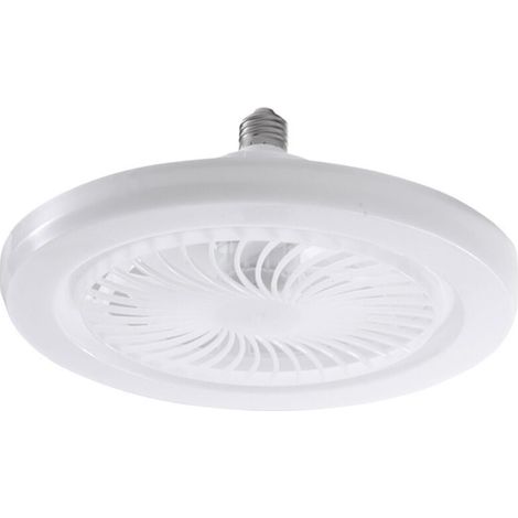 Ventilateurs de Plafond avec Télécommande, 30W Ventilateur de Plafond 9,8 Pouces Petite Lampe de Ventilateur LED Silencieuse E27 pour Chambre (1/4)