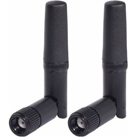 Petite Antenne WiFi 2 Pièces Double Bande 2,4 GHz 5,8 GHz RP SMA Antenne pour PC Ordinateur de Bureau Carte PCIe Routeur WLAN Caméra de Recul sans Fil (1/4)