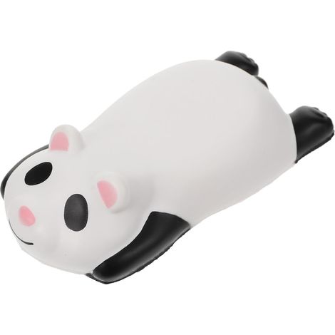 Repose-poignet Support de Poignet en Pu Blanc Panda pour Souris Forme Cartoon, Léger et Compact, Usage Maison ou Café, Coussinet Unique pour Bureau (1/5)