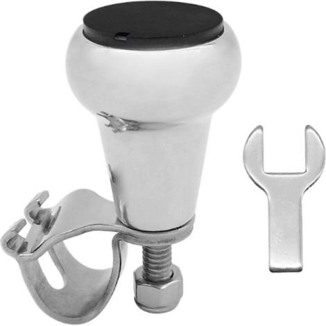 Pommeau de volant de bateau en aluminium avec clé, pommeau de manœuvre robuste (1/5)