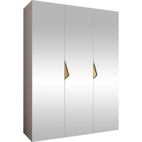 Armoire Hartford 629, Cachemire, 202x150x52cm, Portes d'armoire: Avec des charnières, Nombre d'étagères: 0 (1/5)