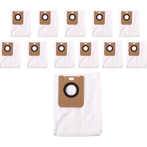 12 Vliesstoffpads in den abgebildeten Farben sind für Xiaomi Dreamame Bot D10 Plus RLS3D Staubsauger geeignet.
