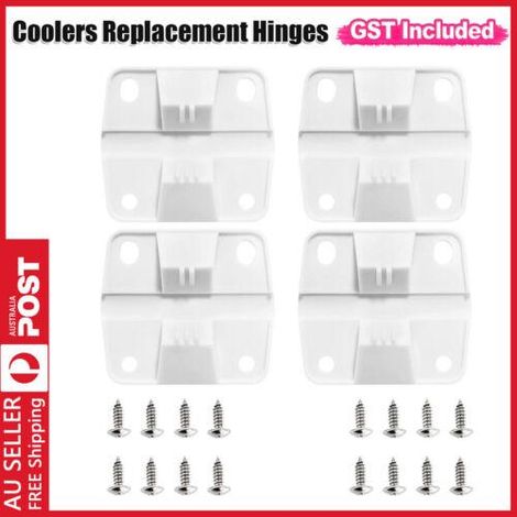 Kit de 4 charnières de rechange avec vis pour glacières 5240, 6262 et 6270 (vendeur australien) (1/5)