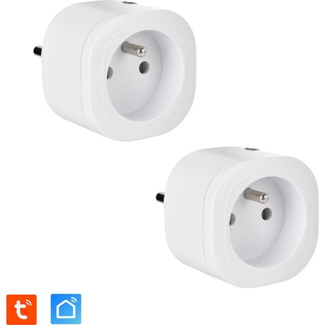 Lot de 2 Prises intérieures 3680W connectées (Wifi + Radio fréquence) (1/5)