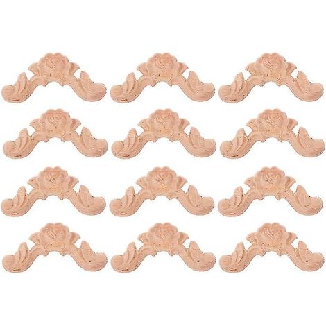 12 incrustations sculptées en bois (1/3)
