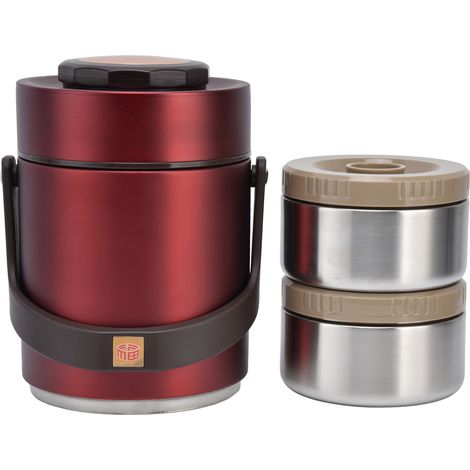 Boîte-repas isotherme en acier inoxydable 1,5L - Bento vacuum portable pour adultes et étudiants (1/5)