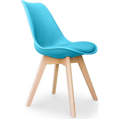 Dining Chair - Scandinavian Style - Denisse Light blue (1/5)
