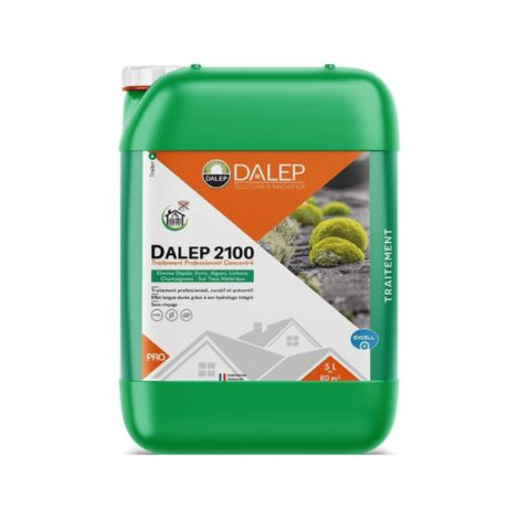 Clôture à domicile – Antimousse fongicide dalep 2100 - Toiture - Mur - Terrasse - 5 litres (1/2)