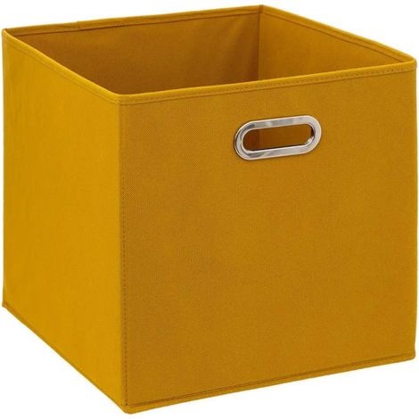 Boîte de Rangement Pliable "Premium" 31x31cm Moutarde (1/2)
