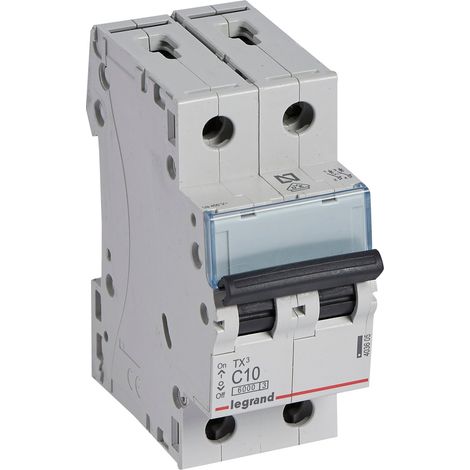 Interruptor magnetotérmico TX3 6kA-C 2P 10A