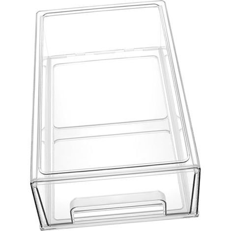Boîte de Rangement Tiroir pour Réfrigérateur Transparente Hermétique et Spacieuse Organiseur Cuisine Conservation Stockage Alimentaire Pratique - (1/5)