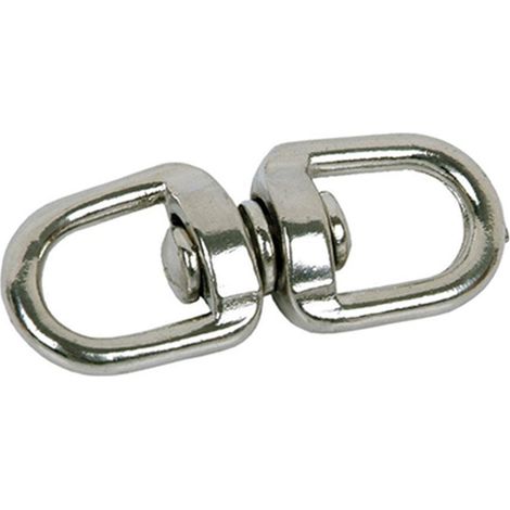 Tornello girevole doppio nichelato 65mm