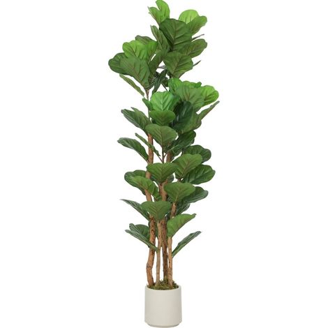 Ficus artificiale 71 foglie con vaso, 50 x 50 x 150 cm, verde (1/4)
