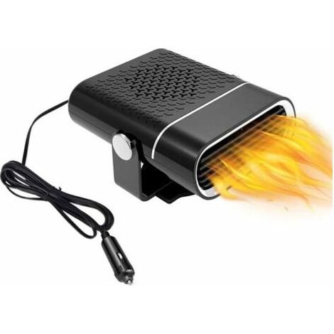 PA 12V Autoheizung, 150W tragbare Autoheizung, Auto-Entfroster/Entfeuchter, Autolüfter für schnelles Heizen/Kühlen, Luftreinigung, 360° drehbar (1/5)