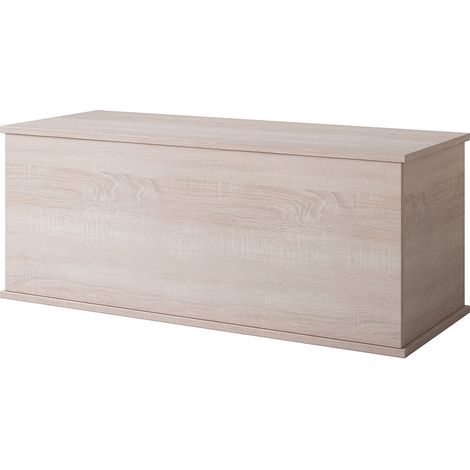 Muebles Bonitos – Coffre de rangement intérieur 100x40x40cm – Mélamine mate – Design original pour salon, bureau, chambre – Large espace de rangement