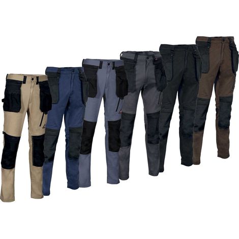 Pantaloni da lavoro elasticizzati Cofra Kudus super stretch - 46 (EU) - Grey (1/5)