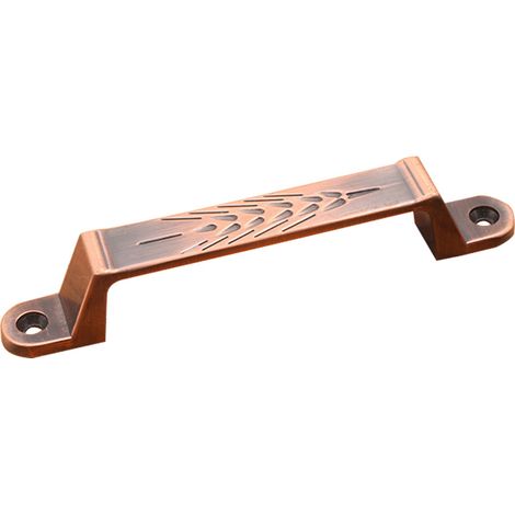 Poignée de tiroir ou porte vintage européenne, en alliage de zinc, tirage pour armoire ou placard (120mm, bronze rouge) (1/2)
