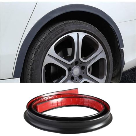 Autocollant Passage Roue, Protection Sourcil Roue Voiture, Sourcil Roue Anti-Collision, Garniture Bord Évasée Garde-Boue Voiture, Protection Passage Forme L Voiture(Noir) (1/5)