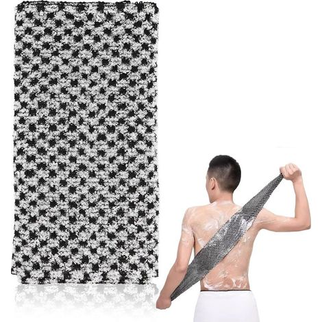 Serviettes Exfoliantes Japonaises, Serviette de Douche, Gommage du Japonais, Brosse Corps pour Homme Femme Douche, Lavage Dos (1/5)
