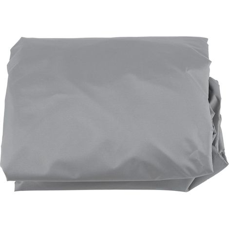 Housse de table ronde beige – argent polyester – anti-poussière extérieure imperméable – jardin patio
