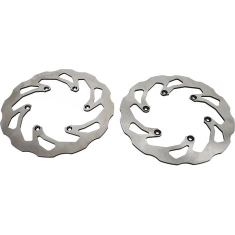 1 Paire de Disques de Frein Moto Dissipation Thermique Faible Bruit Antichocs Compatible YZ125 YZ250 YZ250F YZ450F YZ250X YZ250FX (1/5)