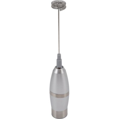 Mousseur à lait électrique portable, batteur à lait électrique sans fil avec fouet en acier inoxydable