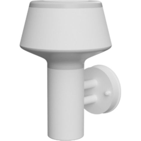 Applique moderno lampadari bartalini acsalev ap e27 led ip65 alluminio acrilico, finitura metallo bianco