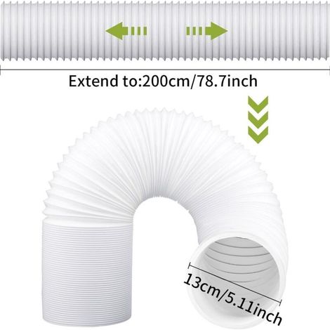 Tragbarer Klimaanlagenschlauch, flexibler PVC-Abluftschlauch, universelles Belüftungsrohr (1/5)