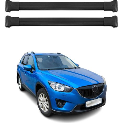 OMAC Aluminium Dachträger Querträger für Mazda CX-5 I 2013-2016 – Max. 75 kg – 2 Stangen Schwarz (1/5)