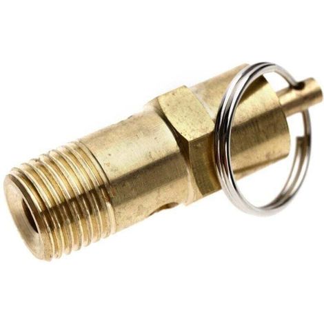 Create idea Safety valve 1/4" BSP Air compressor Pressure sensor 145PSI 10BAR brass (1/4)