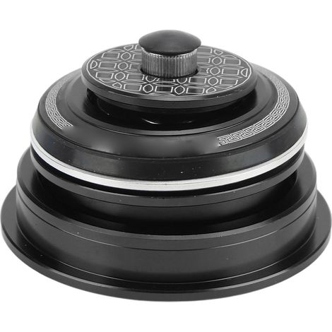 Roulement de vélo Viaron en alliage d'aluminium pour VTT, compatible avec les fourches à tube droit conique, noir. (1/5)