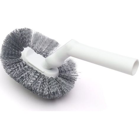 Pièces Tête de Brosse WC de Rechange, Conception du Coude Tête de Balai pour WC de Remplacement, Fileté Accessoires de Salle de Bain, Compatible avec Cette Marque de Brosses de Toilette (1/5)