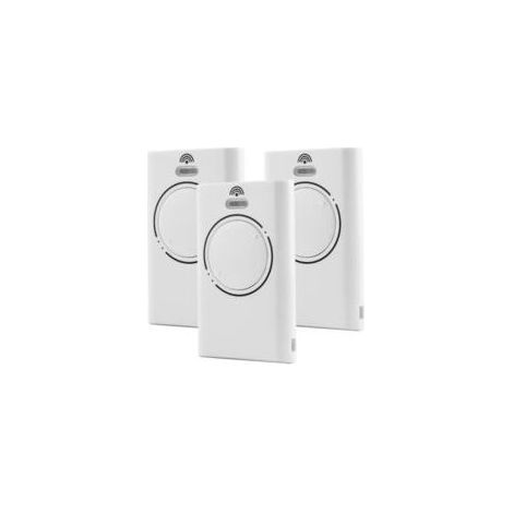 3 Pièces Telecommande Porte de Émetteur de Garage 868MHz,Telecommande Portail 2 Canaux Compatible avec XT4 868 SLH LR, XT4 868 SLH, XT2 868 SLH LR, XT2 868 SLH（White） (1/4)
