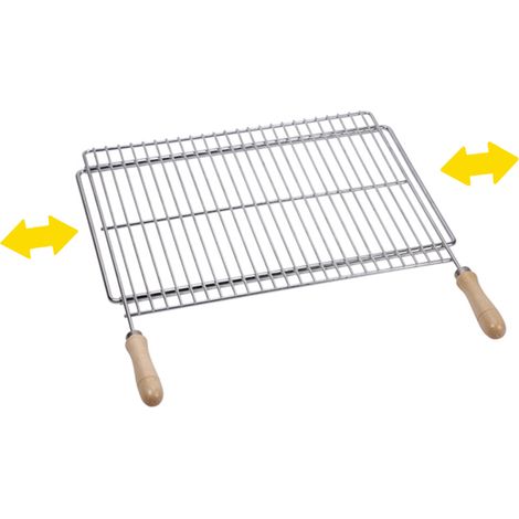Griglia estensibile Sauvic acciaio zincato 50x40 cm legno (1/2)