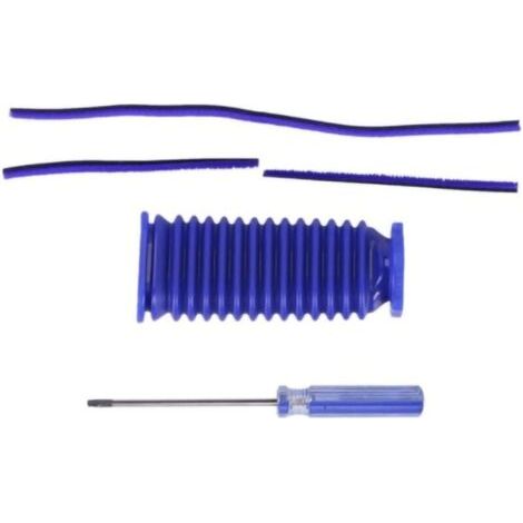 Pair Lntyq Jeu de Tournevis de Tube de Tuyau Bleu de Bande de Collage de Peluche Douce de Rechange pour Dyson V7 V8 V10 V11 la pièce de Rechange d'aspirateur (1/4)
