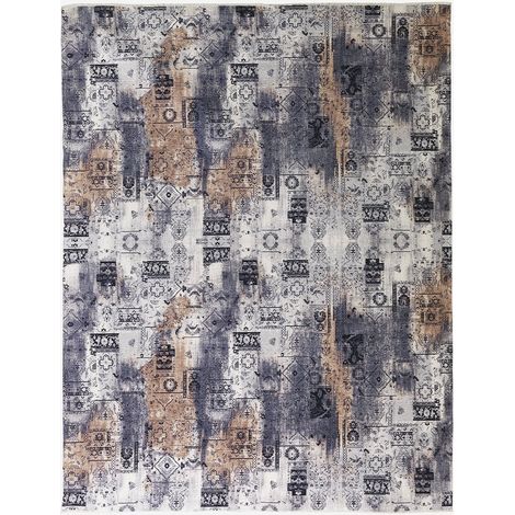 Tappeto cotone antiscivolo design shabby per salotto Antalya ASTR07 (1/3)