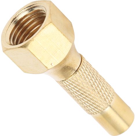 Mandrin de gonflage portable en laiton à visser, filetage interne NPT 1/4", pour voiture, vélo et moto. (1/5)