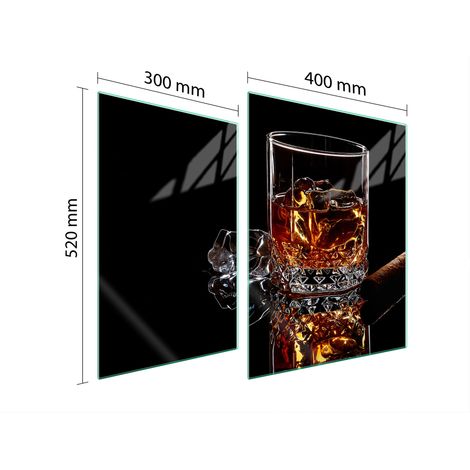 PLACA PROTECTORA DE VIDRIO PARA ESTUFA 70x52 WHISKY (1/5)