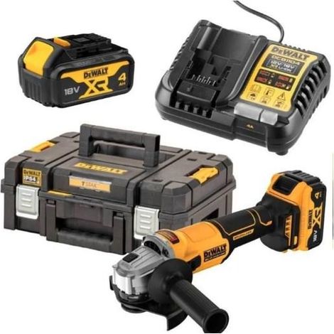Meuleuse d'angle DeWALT DCG407M2T-QW 18V 2x4Ah 125mm XR BL + mallette (1/3)