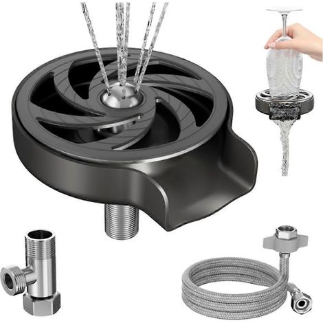 Rince-verres, lave-tasses pour évier de cuisine, nettoyeur de tasses pour robinet (1/5)