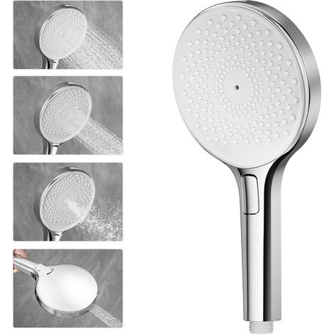 Auralum Max Doccetta a 4 getti ABS, soffione da 140 mm, soffione tondo 4 in 1