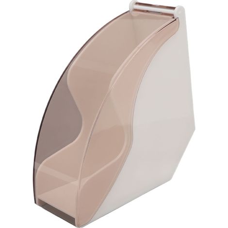 Boîte de rangement pour filtres à café en papier, support en plastique anti-poussière pour filtres à café à infusion manuelle, avec couvercle, blanc (1/5)