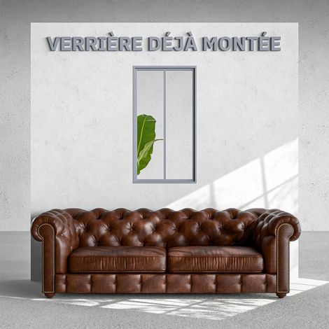 Verrière 2 Carreaux - Déjà Montée - Gris