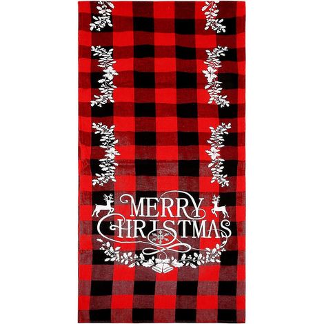 Vérifiez le chemin de table de Noël pour les décorations de table de vacances, les dîners de famille, les fêtes en plein air ou en intérieur. (1/5)