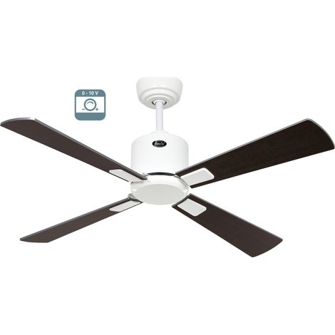 ECO NEO III 103, Ventilatore senza Luce, Corpo Bianco, CasaFan - Corpo: Bianco - Colore Pale: Wenge e Grigio (1/5)