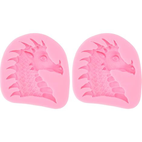 Lot de 2 moules à fondant en silicone, qualité alimentaire, sans odeur, souples, pour décoration de gâteaux et projets DIY - Type 2 (1/5)