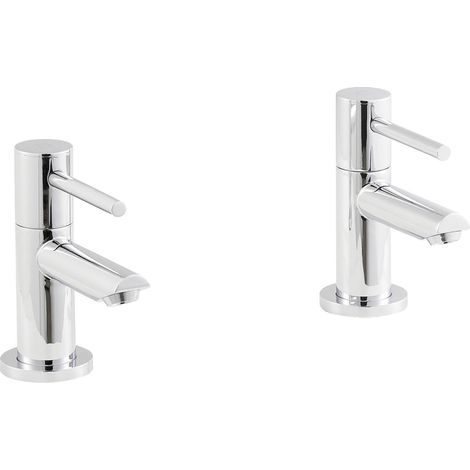 Balterley Bradnop Round Lever Basin Taps - Chrome