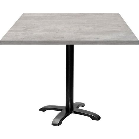Table 90 x 90 cm - modèle Bazila béton naturel (1/4)
