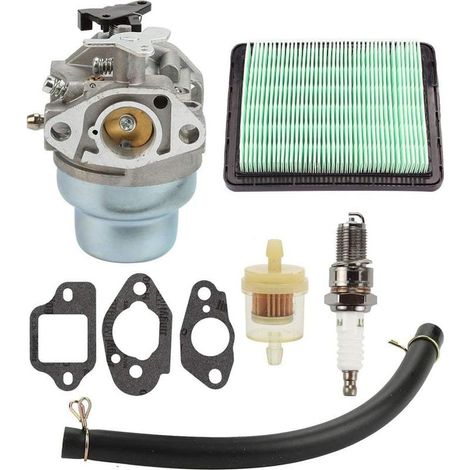 Carburador con junta de bujía y kit de filtro de aire y combustible. Repuesto para Honda GCV160, GCV160A, GCV160LA, HRB216, HRS216, HRR216, HRT216, HRZ216 (1/5)