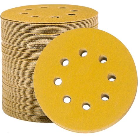 Schleifscheiben 125mm Klett 8 Loch 100 Stück Körnung 150 (1/5)